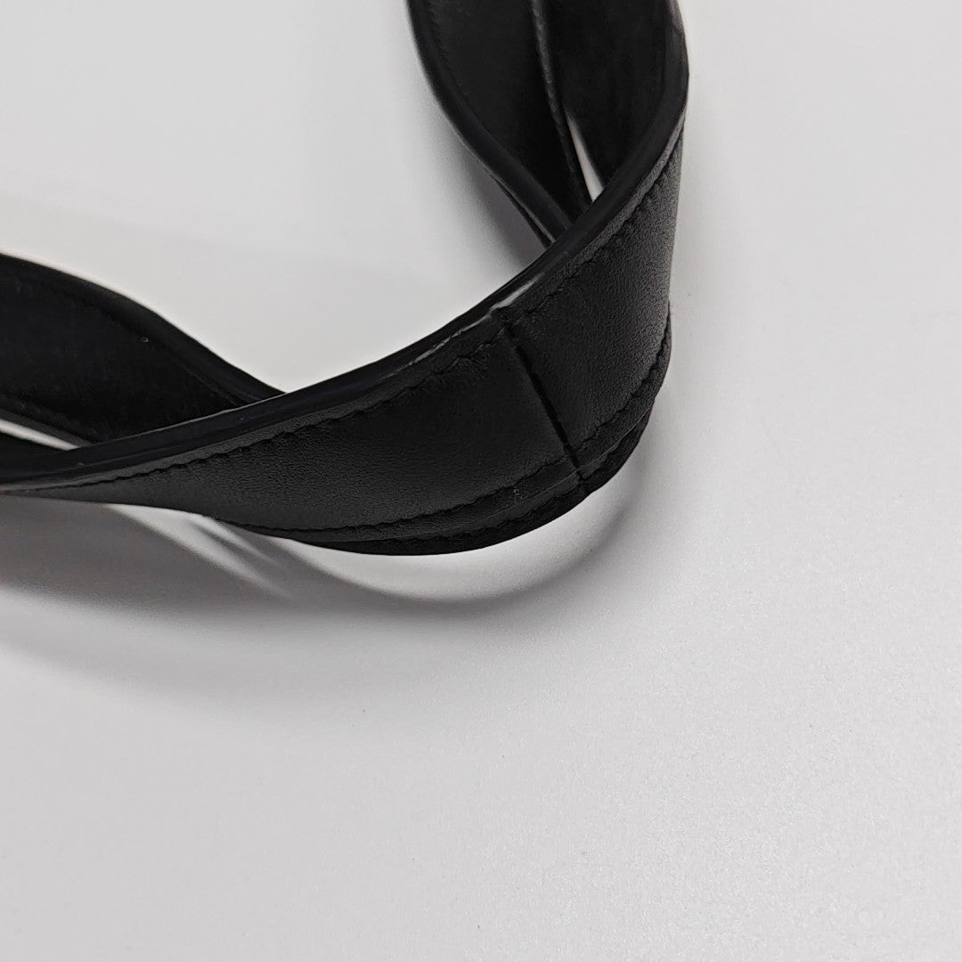 Calfskin Top Handle Bag Black