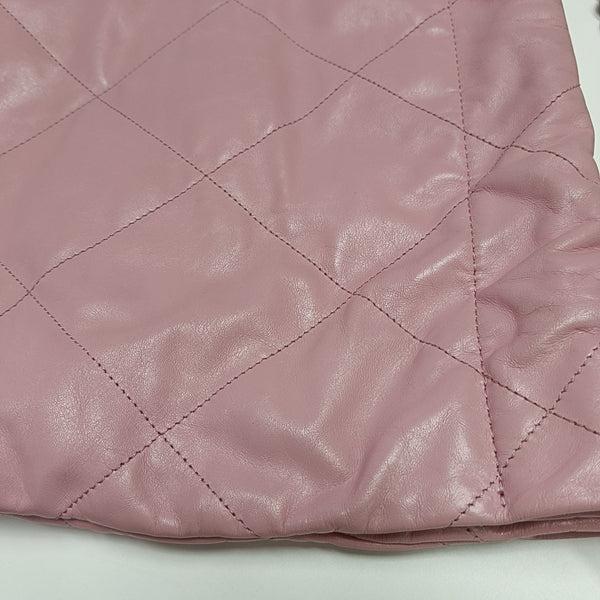 CHANEL 22 Small Quilted Calfskin Pink