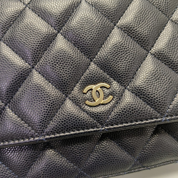 WOC Quilted Grained Calfskin Black