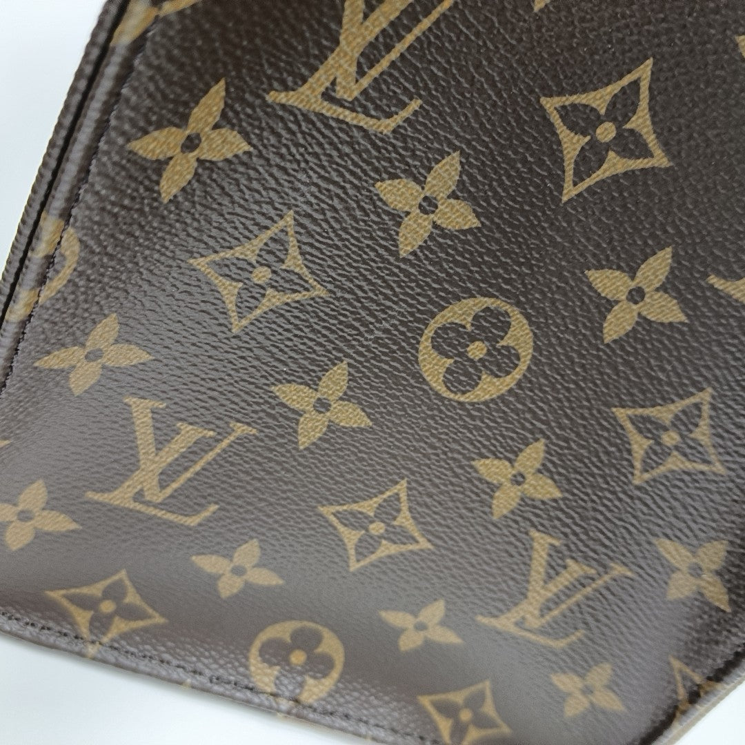 ONTHEGO MM Monogram Coated Canvas Brown