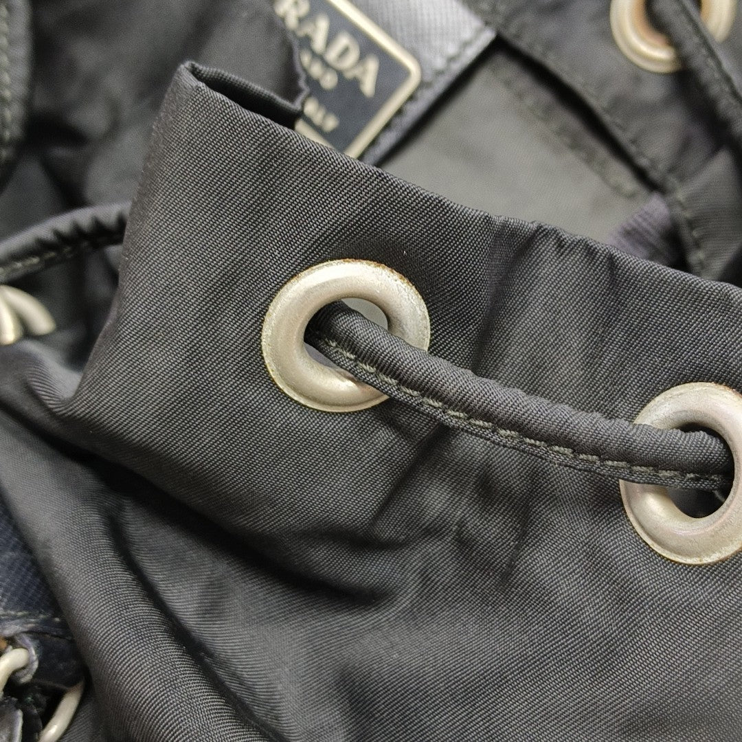 Nylon Backpack Black