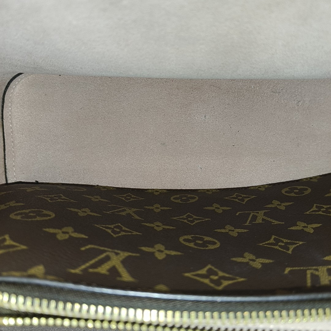 NÉONOÉ MM Monogram Coated Canvas Brown
