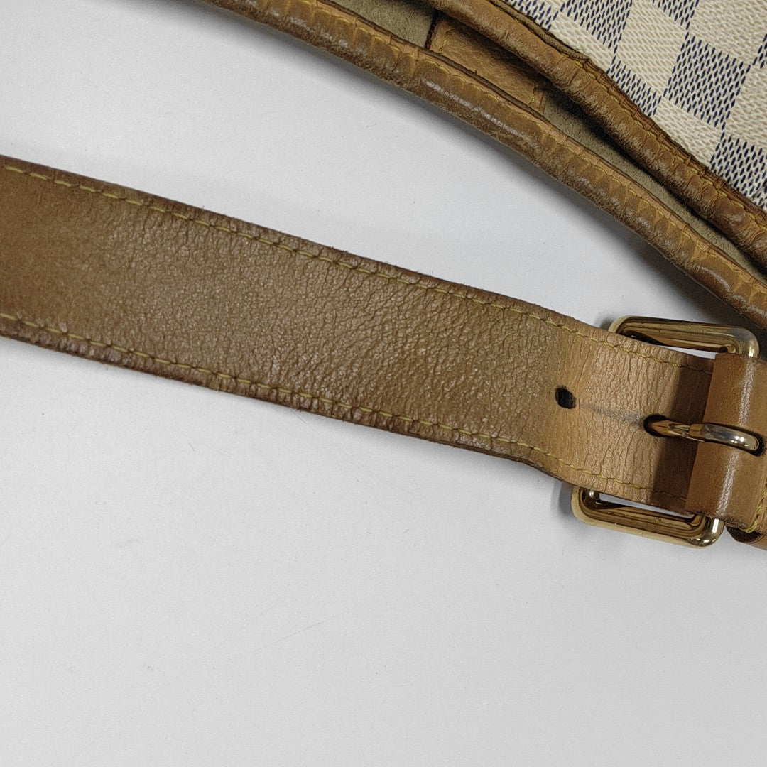 GALLIERA GM Damier Azur Coated Canvas White