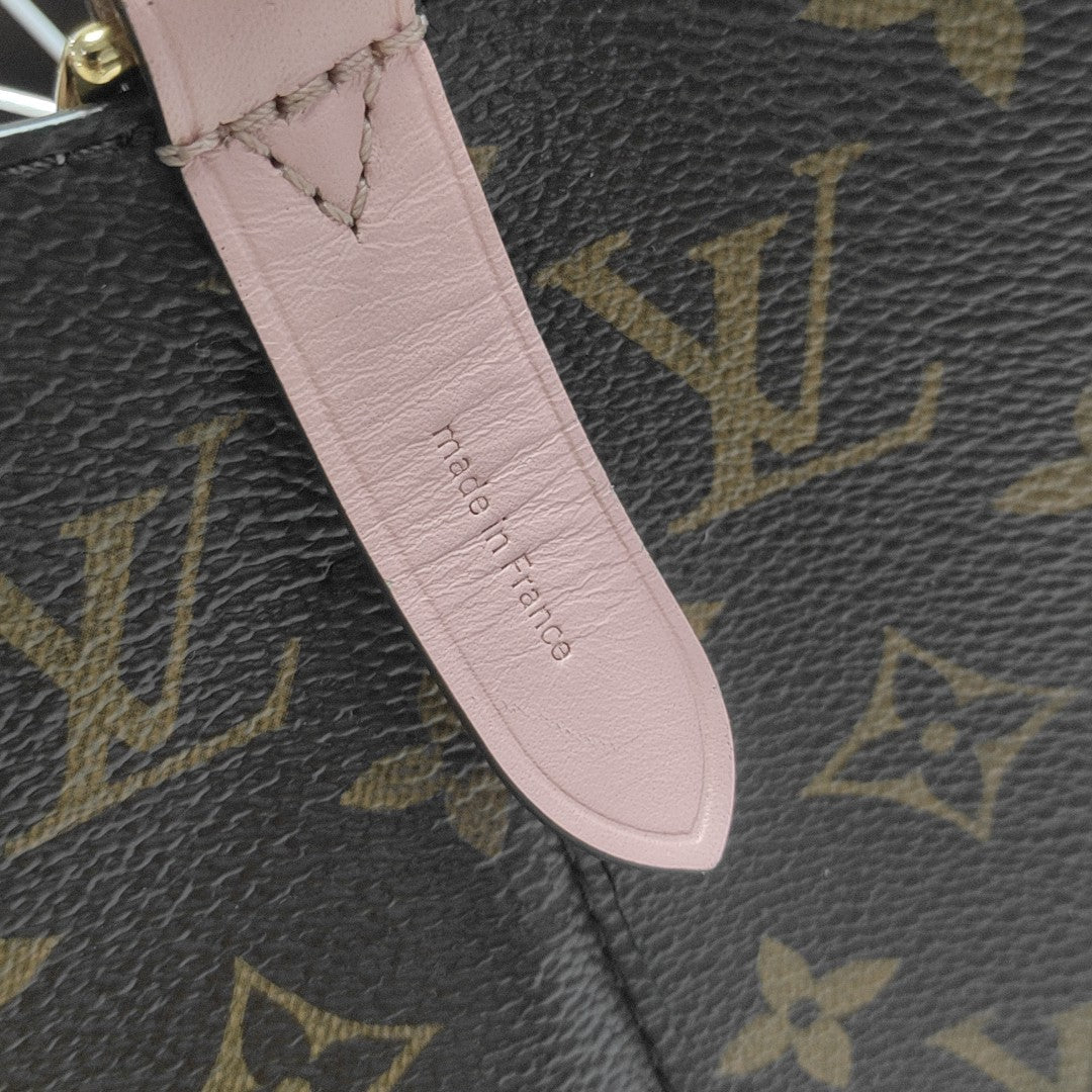 NÉONOÉ MM Monogram Coated Canvas Brown