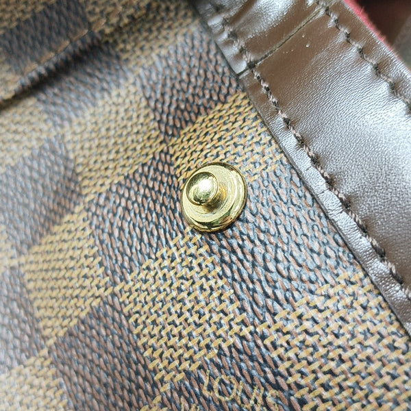 HAMPSTEAD MM Damier Ebene Coated Canvas Brown
