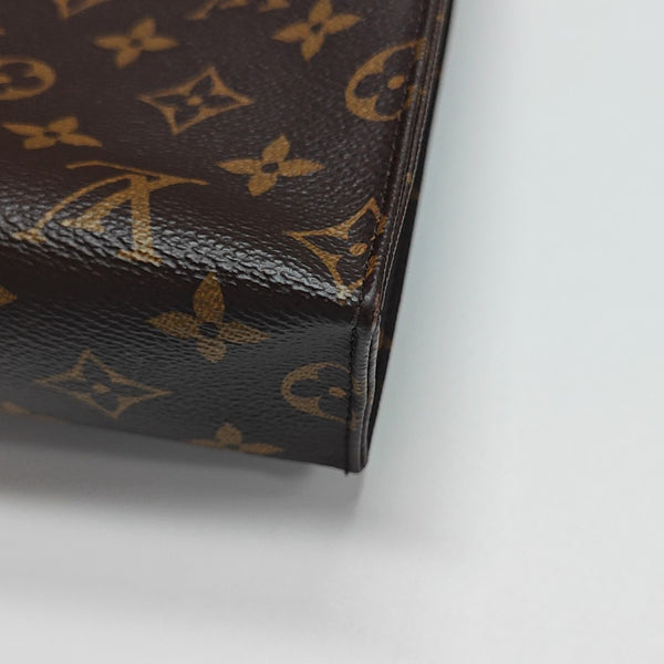 TOILET POCKET 26 Monogram Coated Canvas Brown