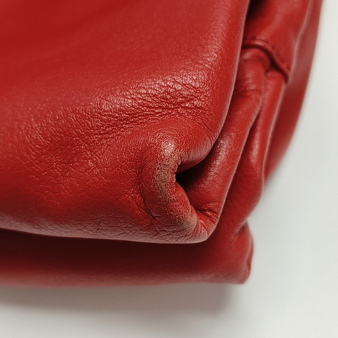 Calfskin Crossbody Bag Red