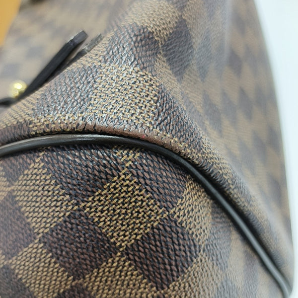 RIVINGTON Damier Ebene Coated Canvas Brown