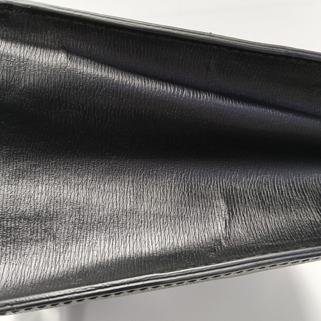 Calfskin Top Handle Bag Black
