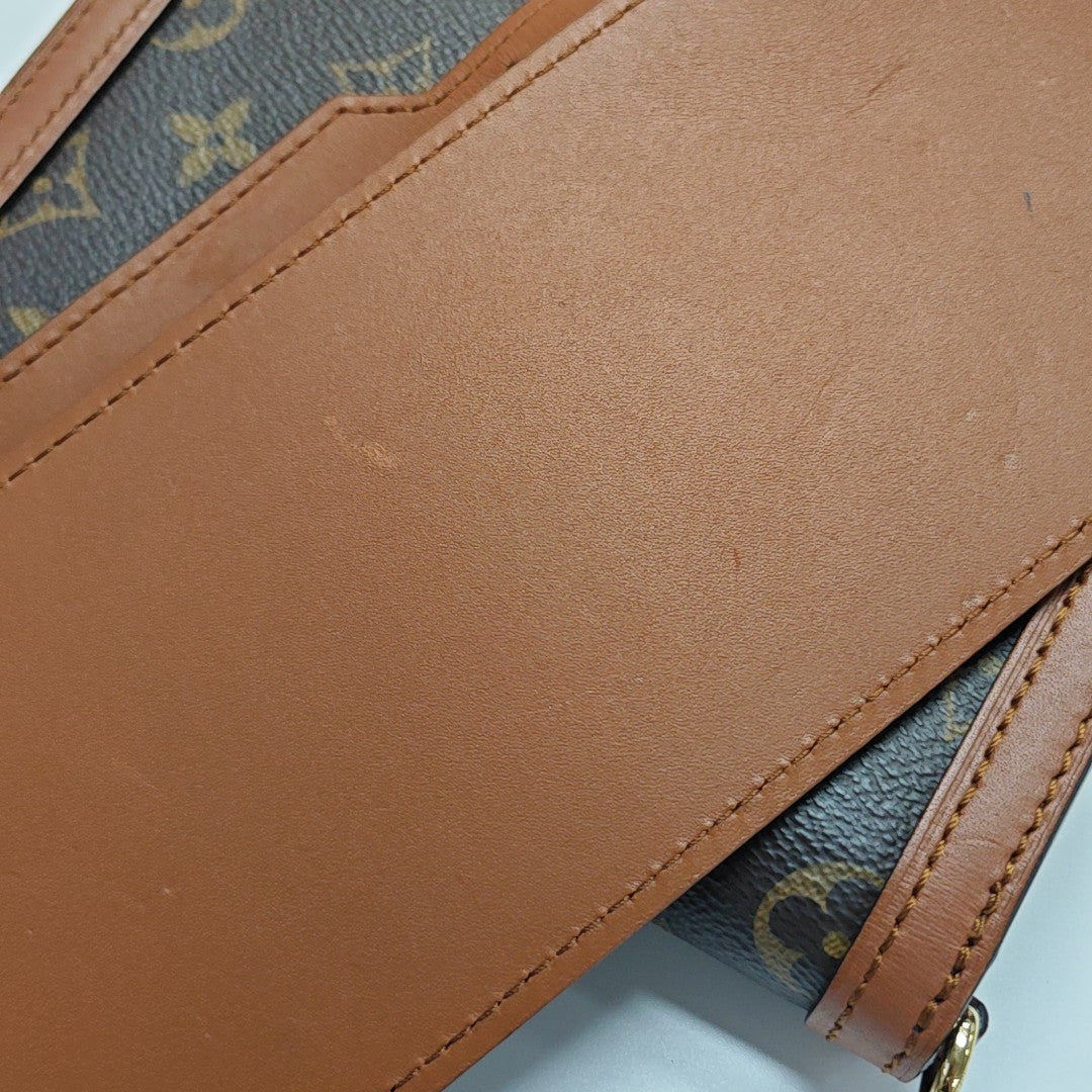 DAUPHINE Monogram Coated Canvas Brown