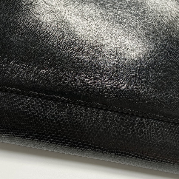 Calfskin Shoulder Bag Black