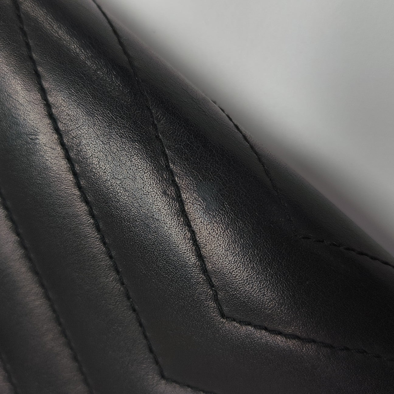 MONOGRAM Chevron Calfskin Black Wallet