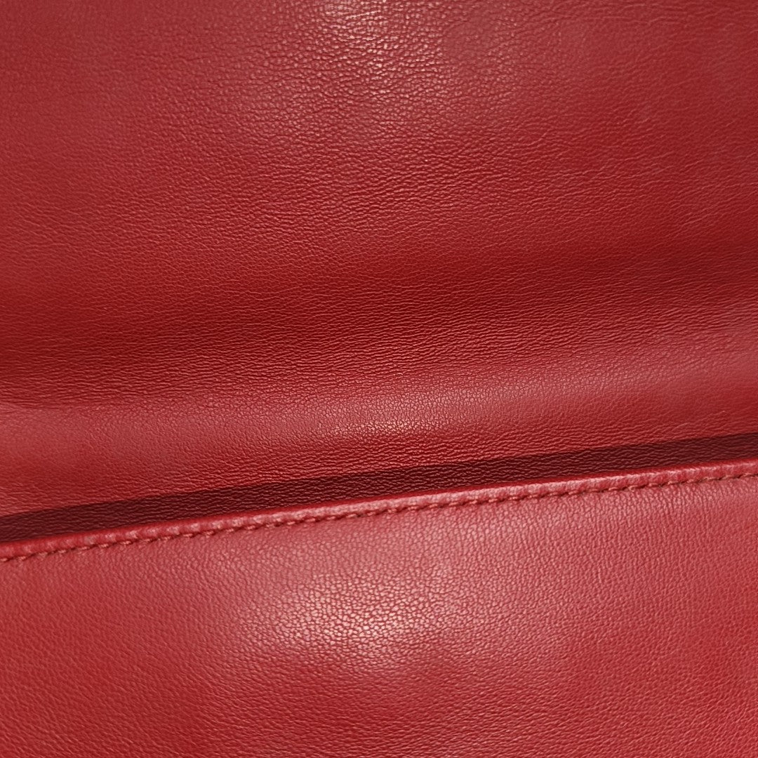 Mini Bag Quilted Lambskin Red