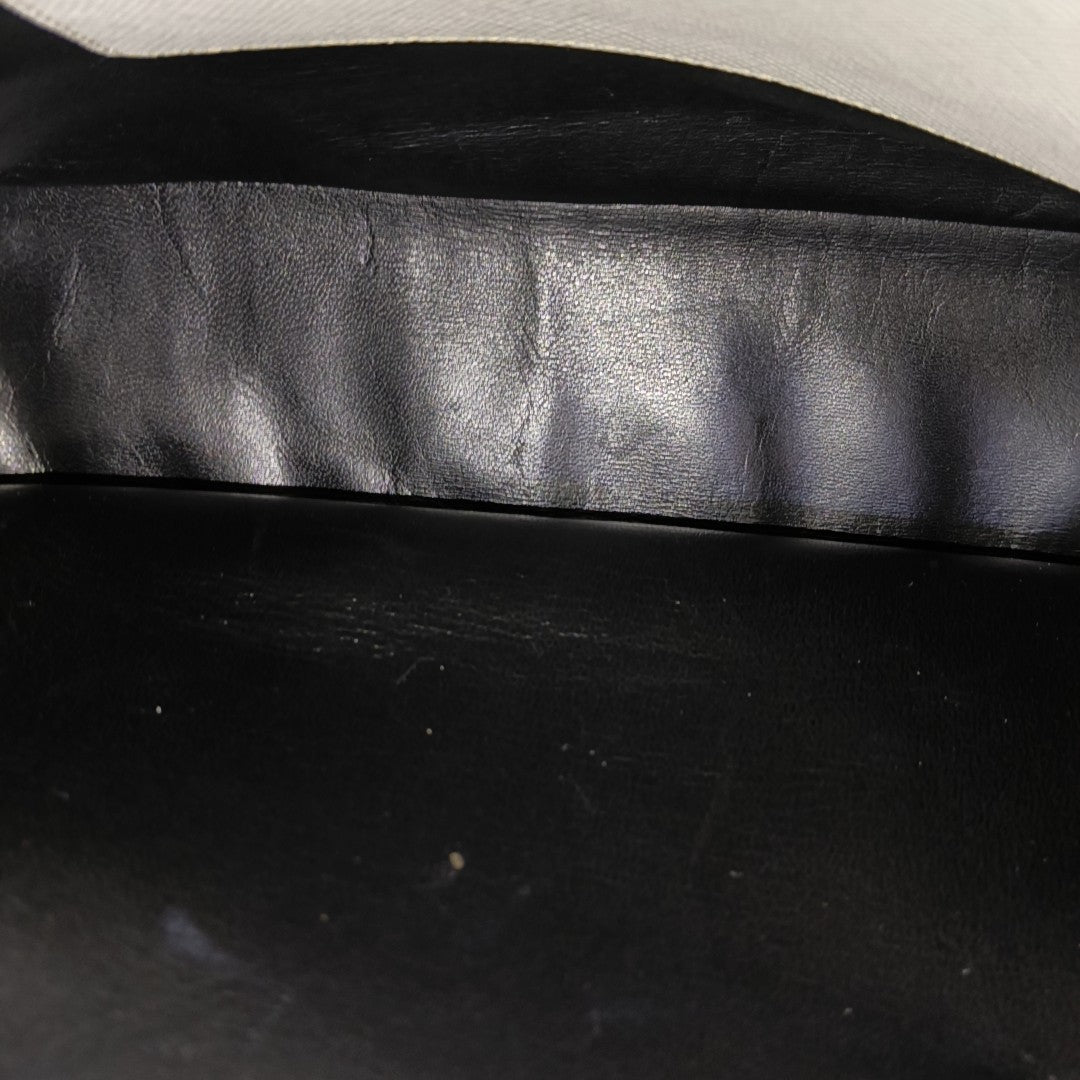Twin Saffiano Calfskin White