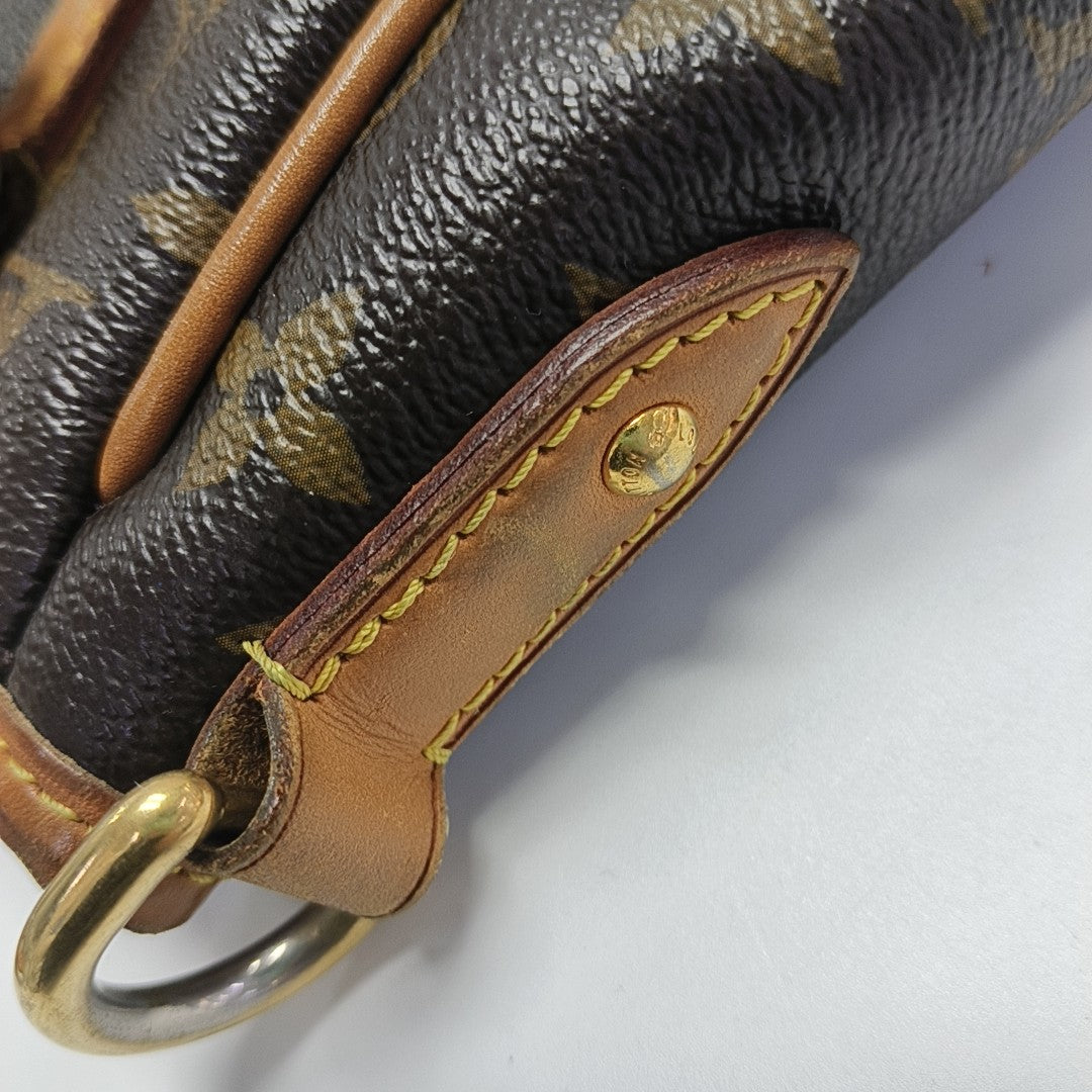 ESTRELA MM Monogram Coated Canvas Brown