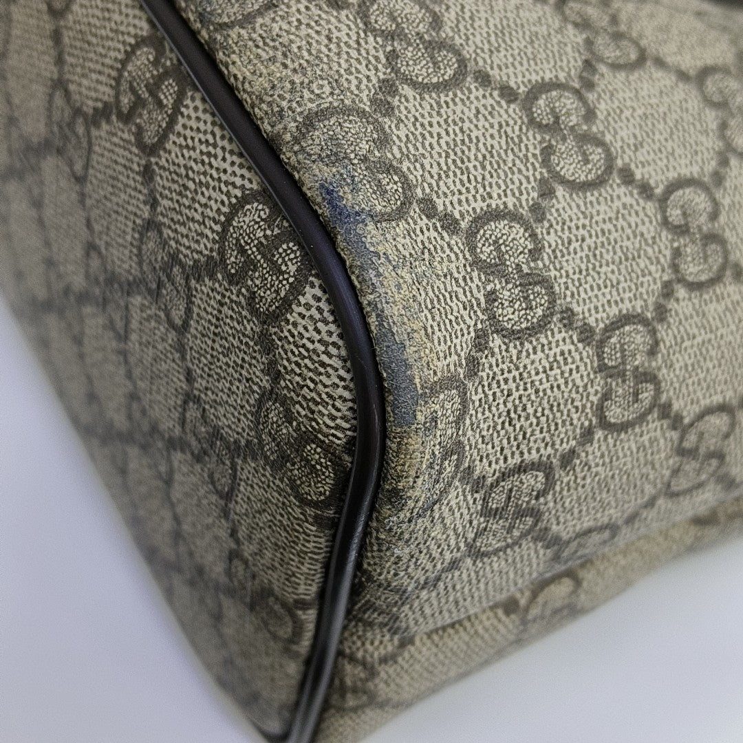 Monogram Coated Canvas Tote Bag Brown