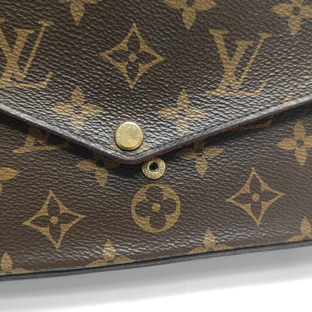 FÉLICIE Monogram Coated Canvas Brown