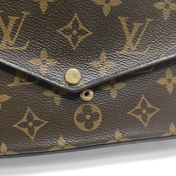 FÉLICIE Monogram Coated Canvas Brown