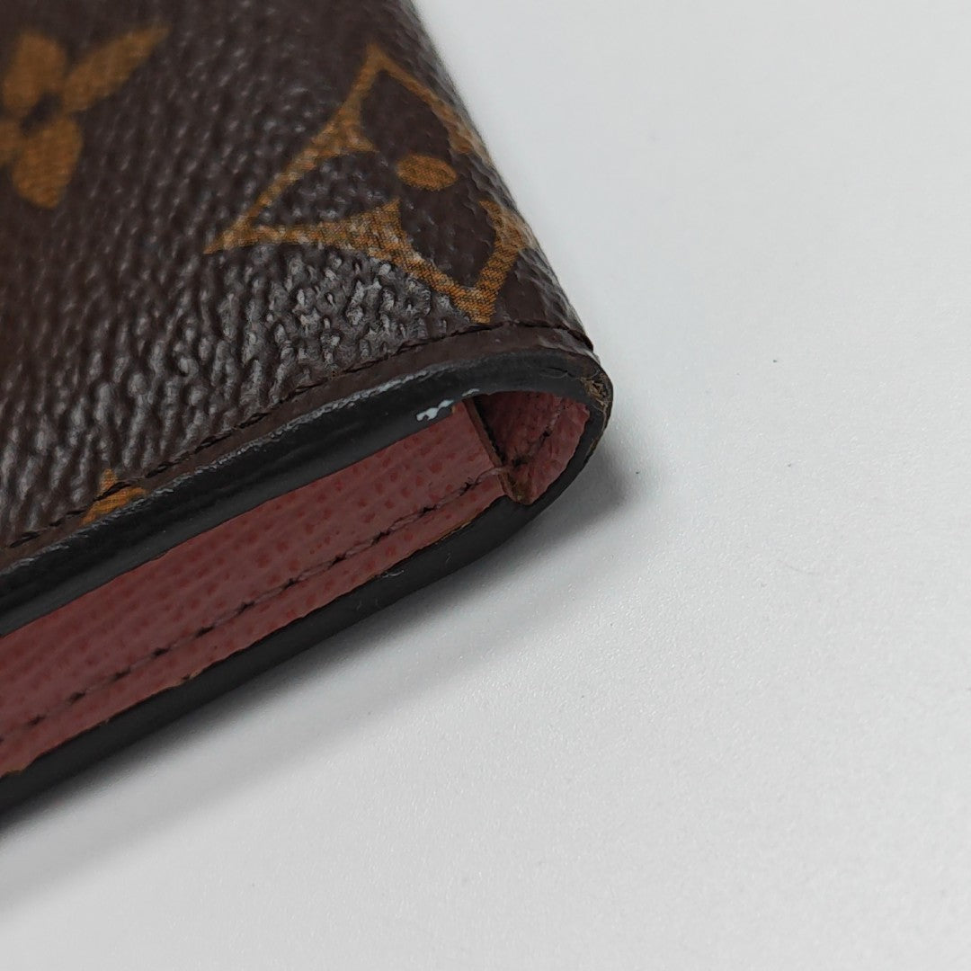 ROSALIE Monogram Coated Canvas Brown Card Holder