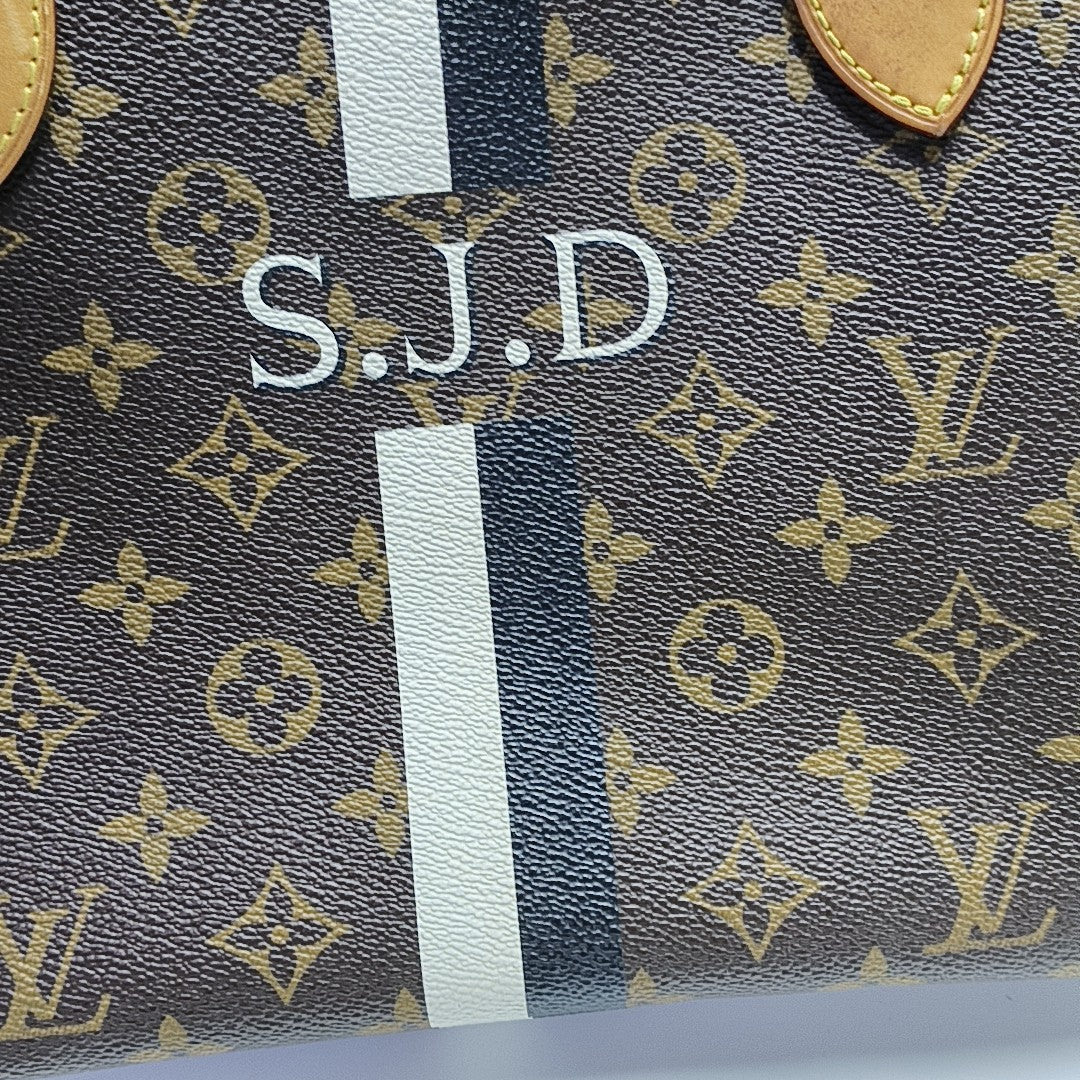 NEVERFULL PM Monogram Coated Canvas Brown