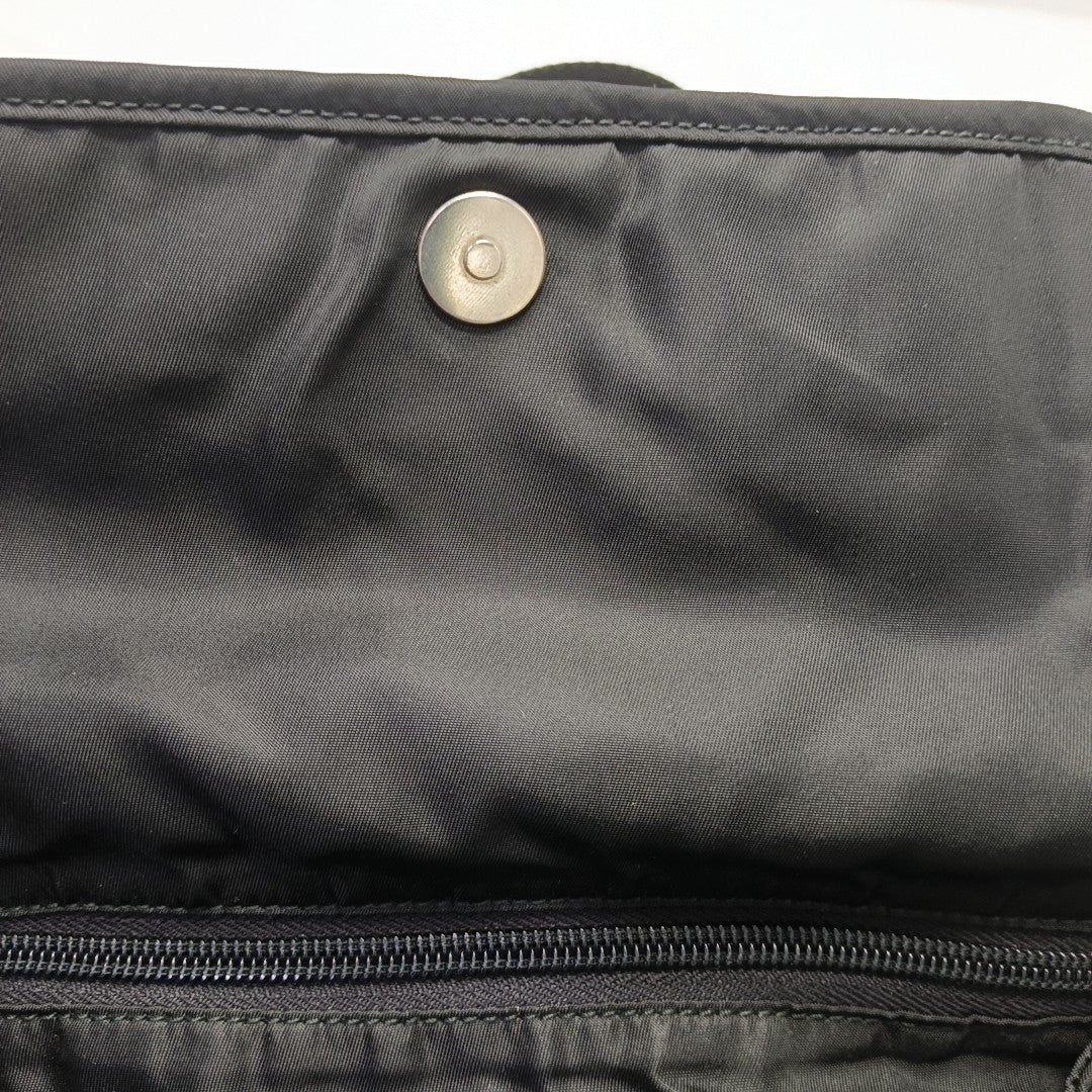 Nylon Shoulder Bag Black