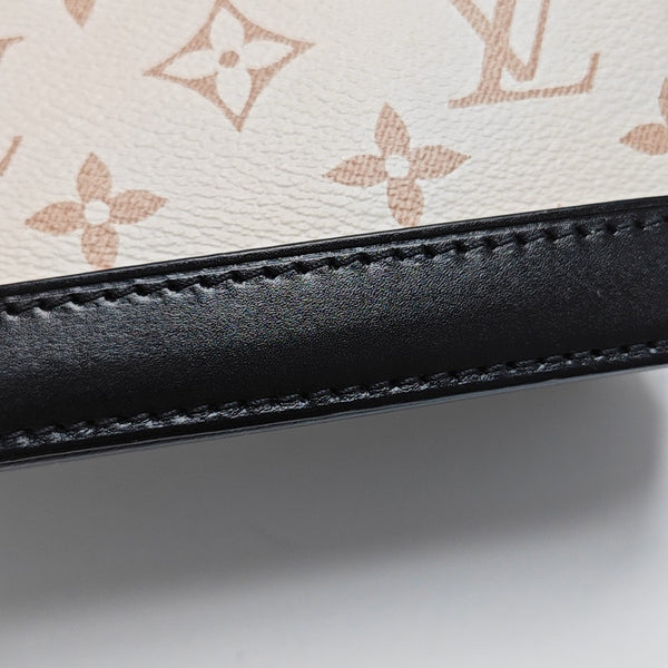 ALMA Super Mini Monogram Coated Canvas Beige