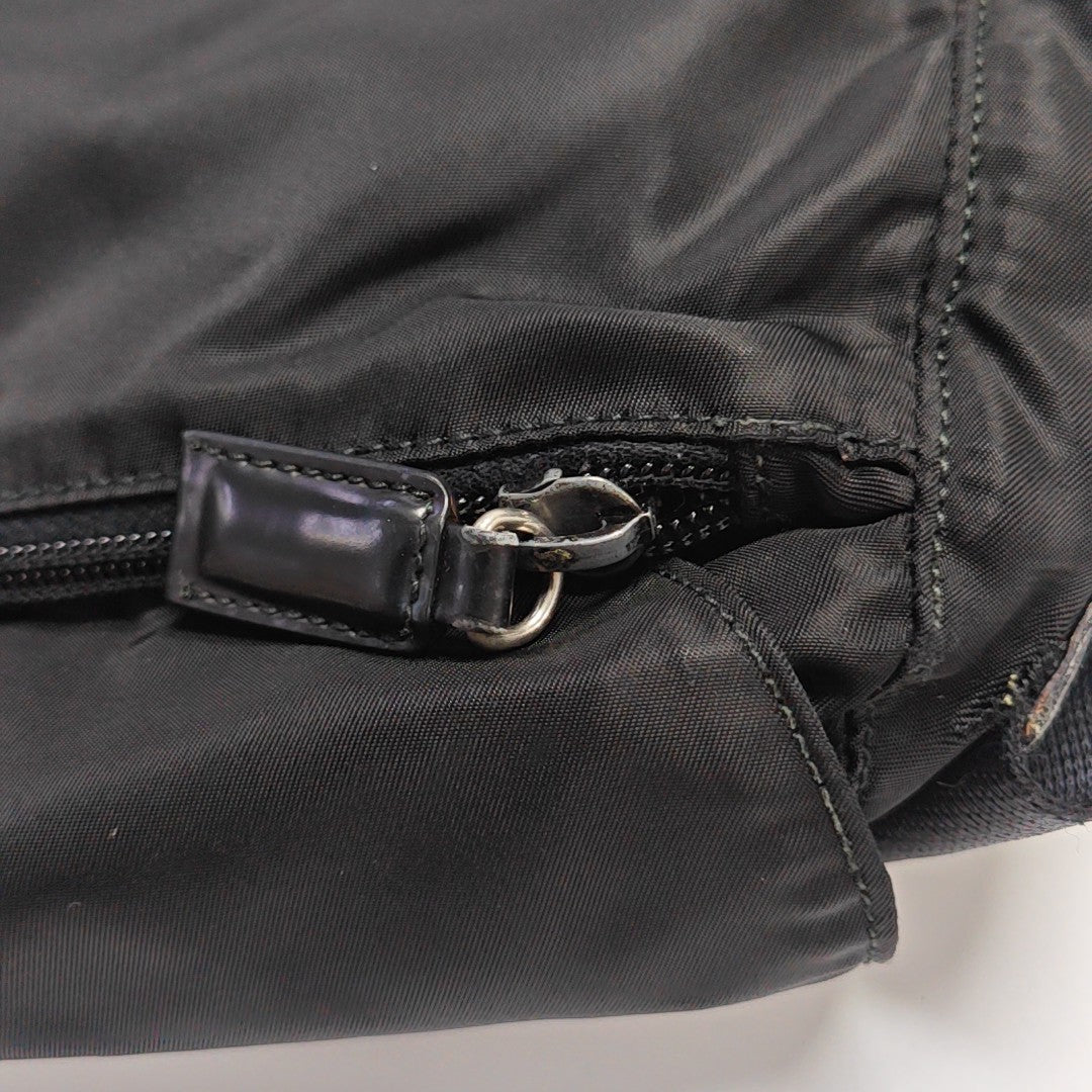 Nylon Shoulder Bag Black