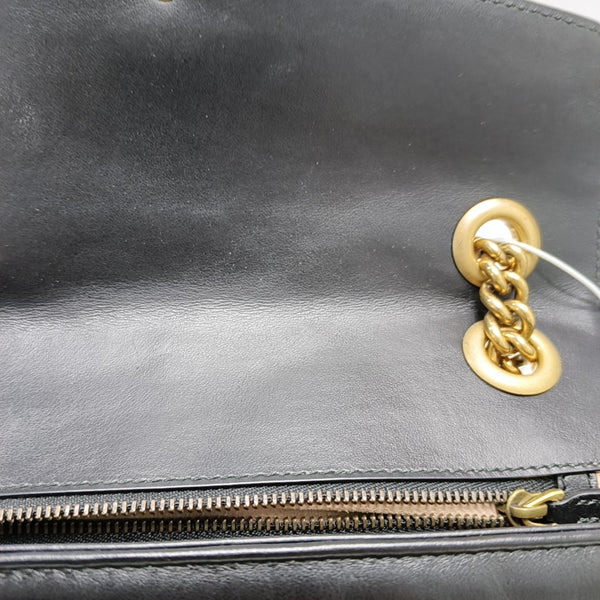 GG Marmont Small Quilted Calfskin Black