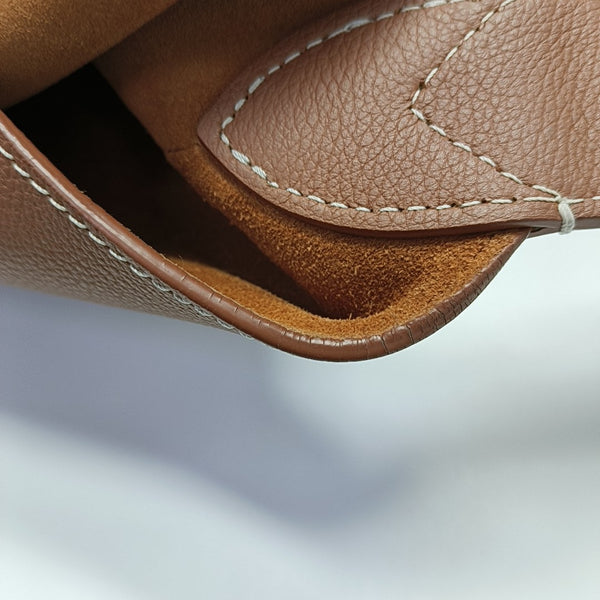 LOW KEY HOBO PM Monogram Calfskin Brown