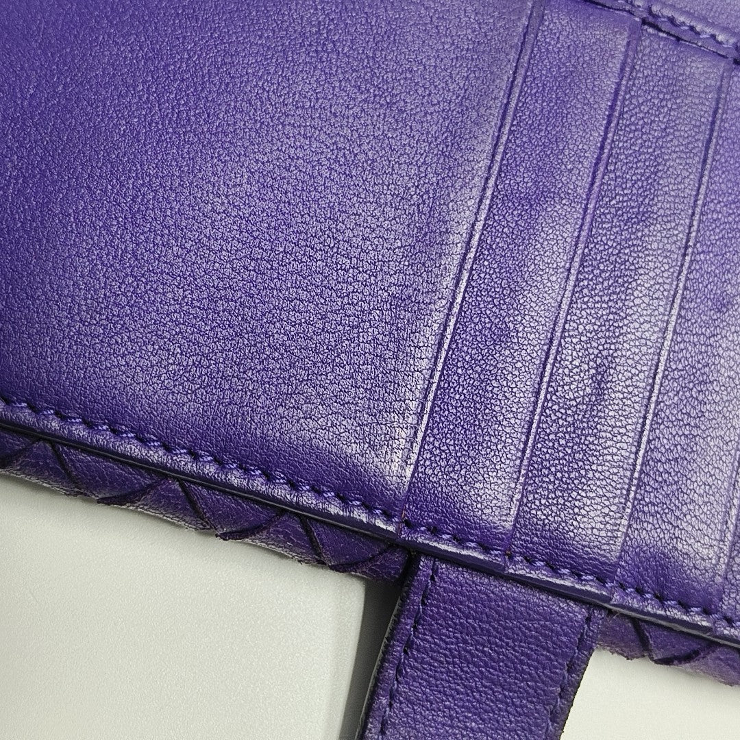 Calfskin Wallet Purple