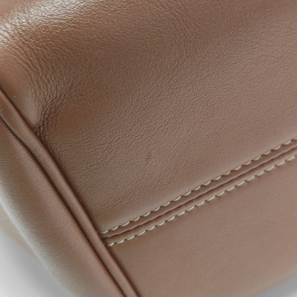 CABAS TRIOMPHE Small Quilted Calfskin Brown