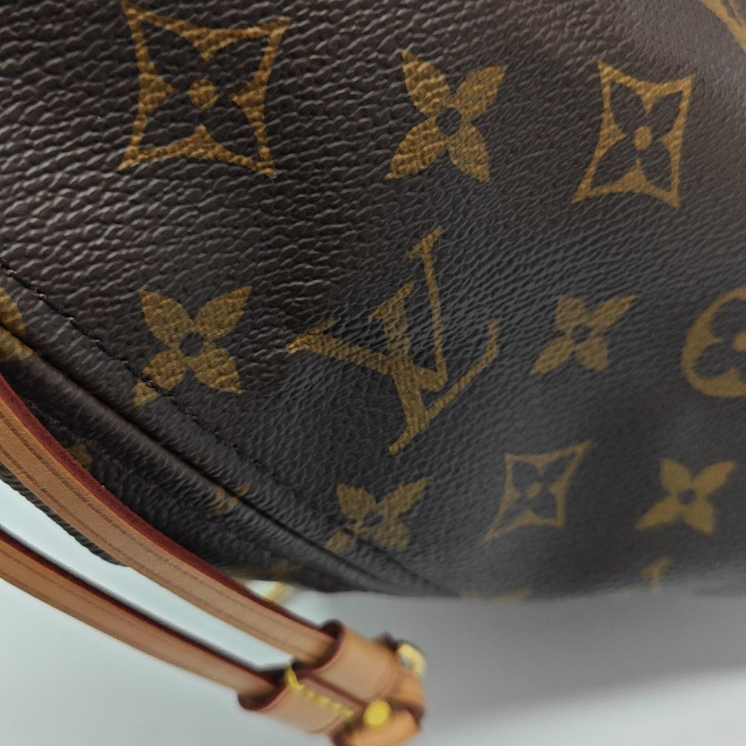 NEVERFULL MM Monogram Coated Canvas Brown