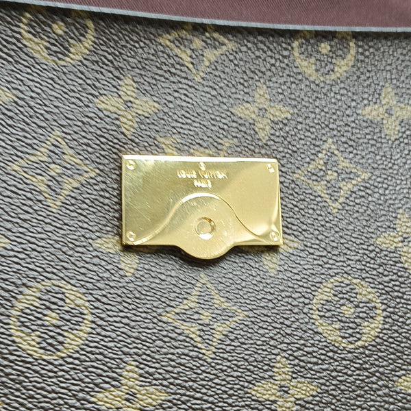 CLUNY MM Monogram Coated Canvas Brown