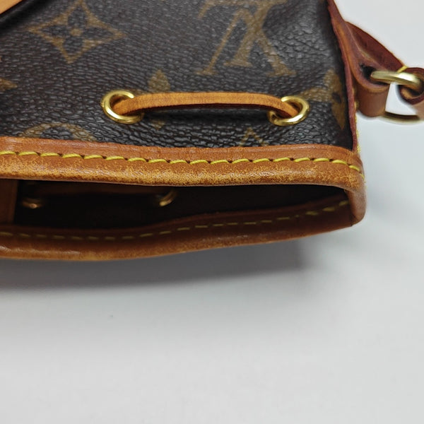 NÉONOÉ Nano Monogram Coated Canvas Brown