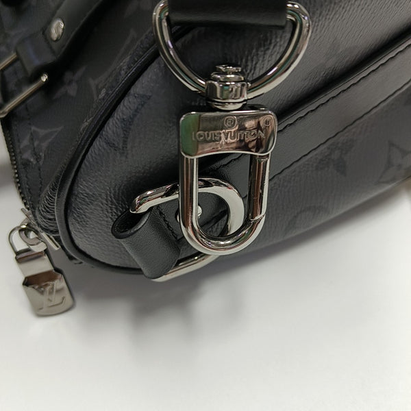 KEEPALL 25 Monogram Coated Canvas Black