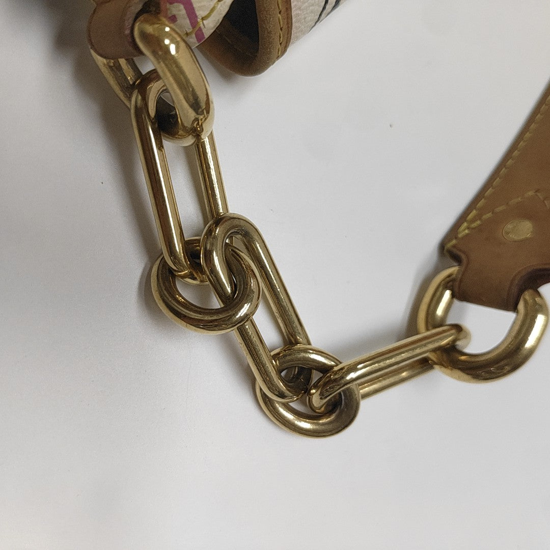 LV × TM ANNIE Monogram Coated Canvas White