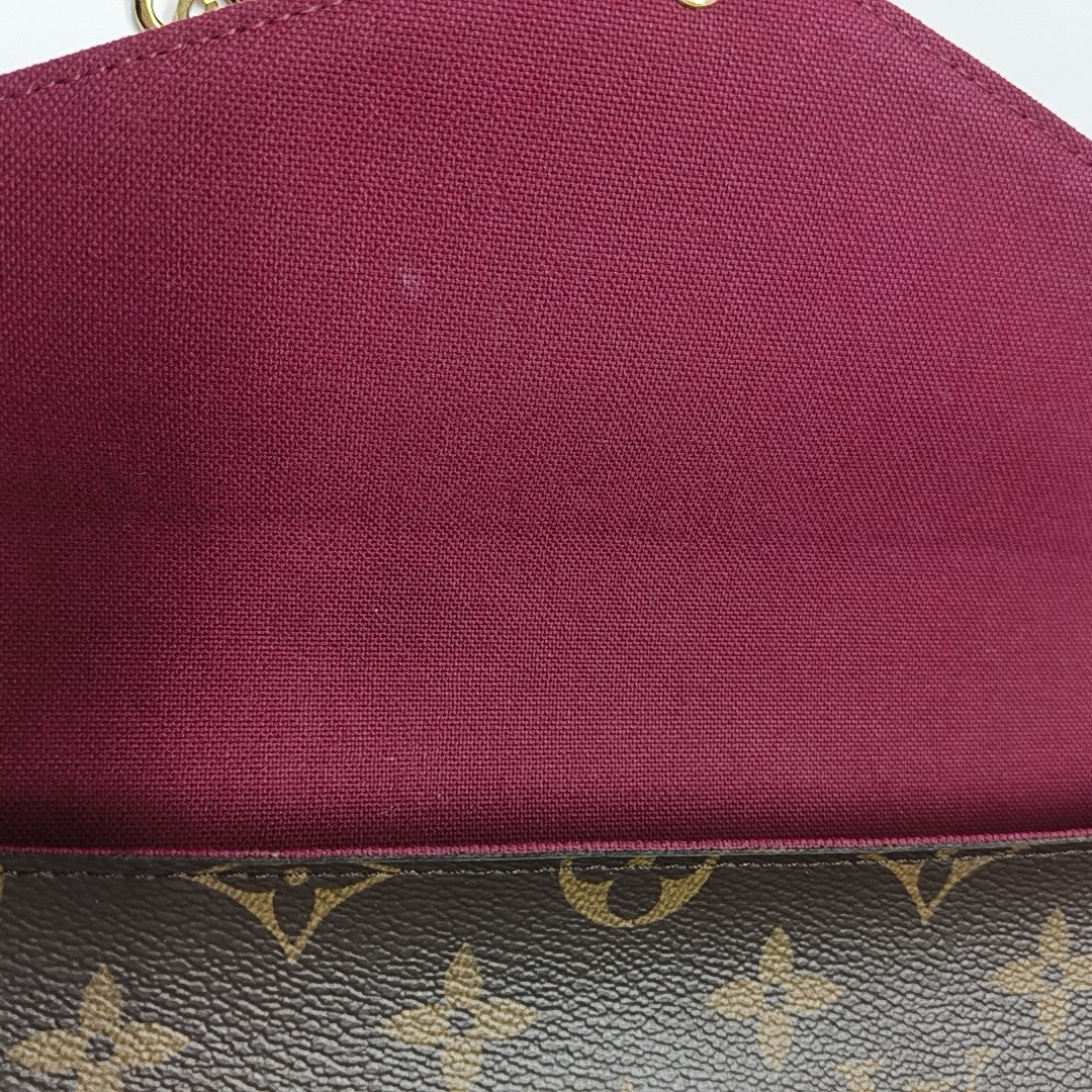 FÉLICIE Monogram Coated Canvas Brown
