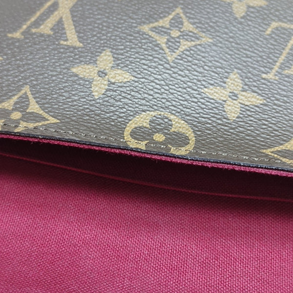 FÉLICIE Monogram Lona Revestida Marrón