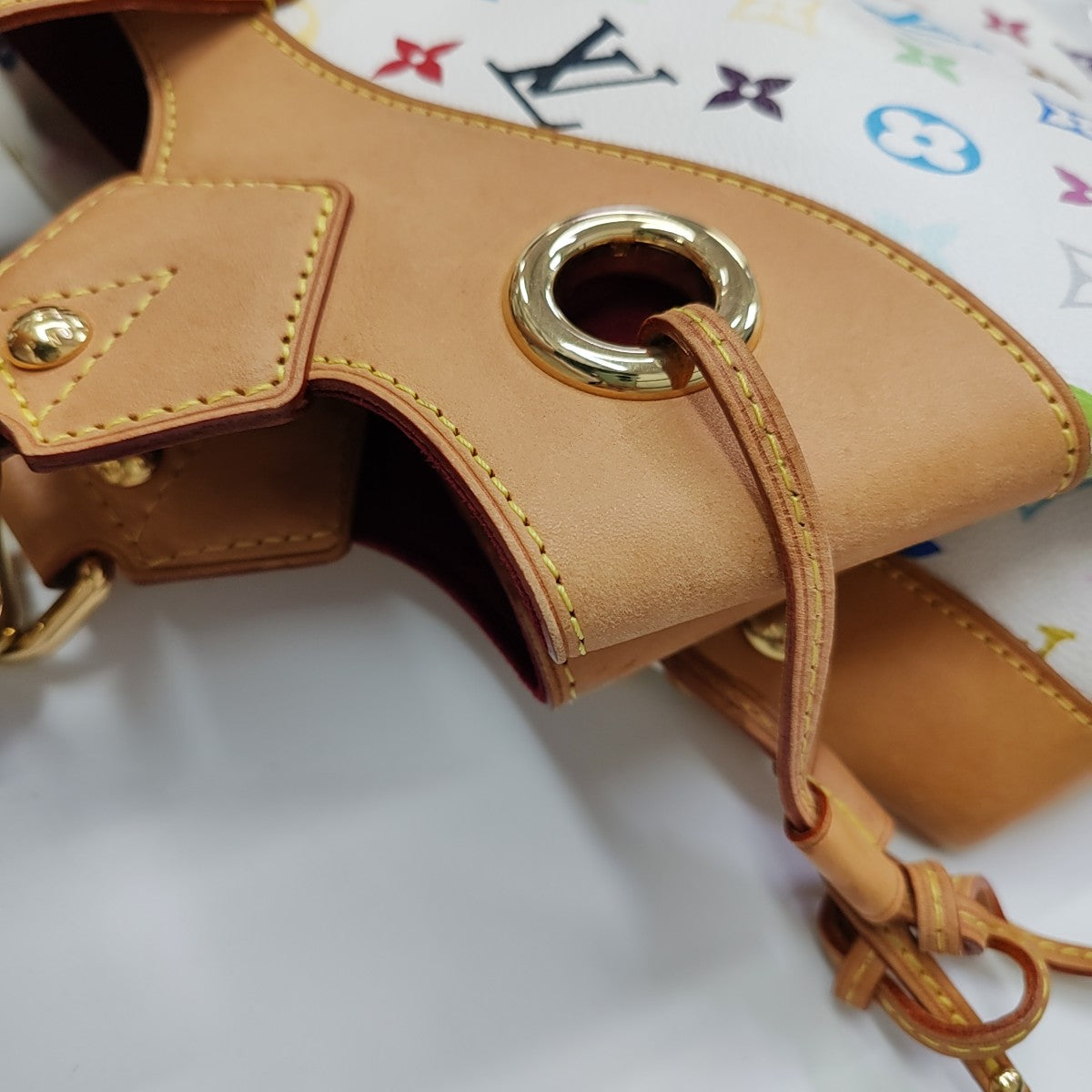 LV × TM URSULA Monogram Coated Canvas White