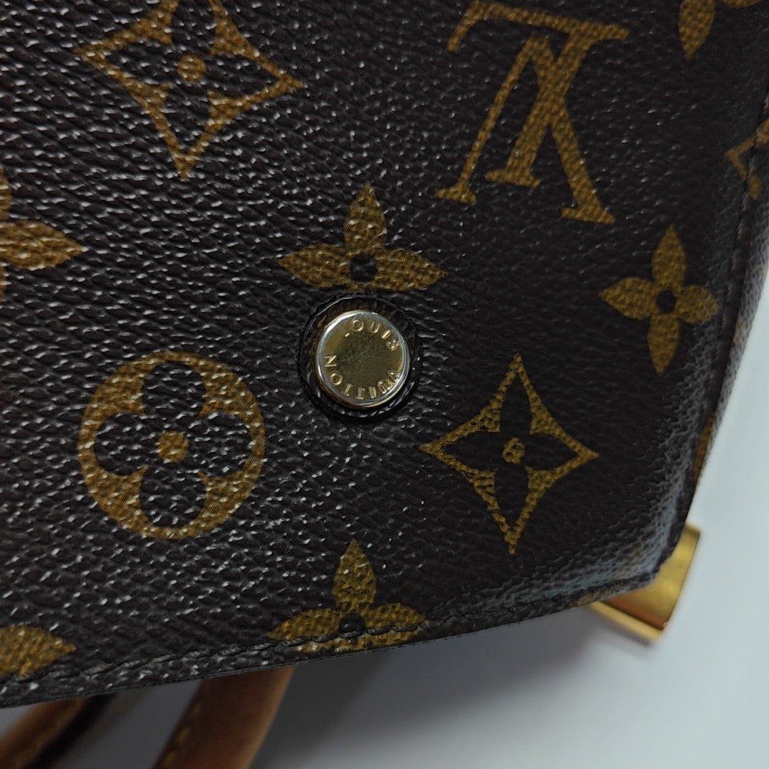MONTAIGNE BB Monogram Coated Canvas Brown