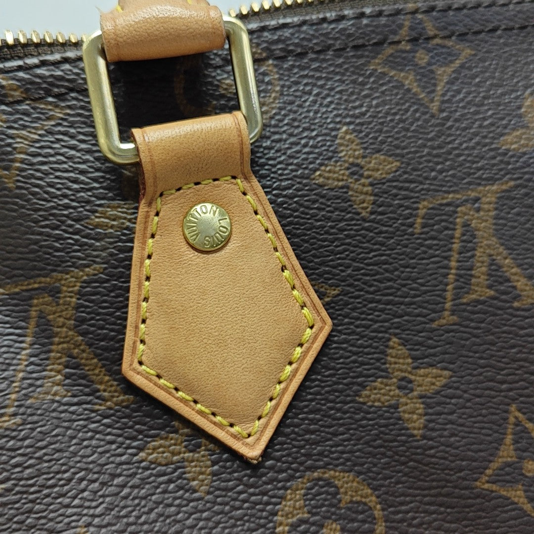 SPEEDY 25 Monogram Coated Canvas Brown