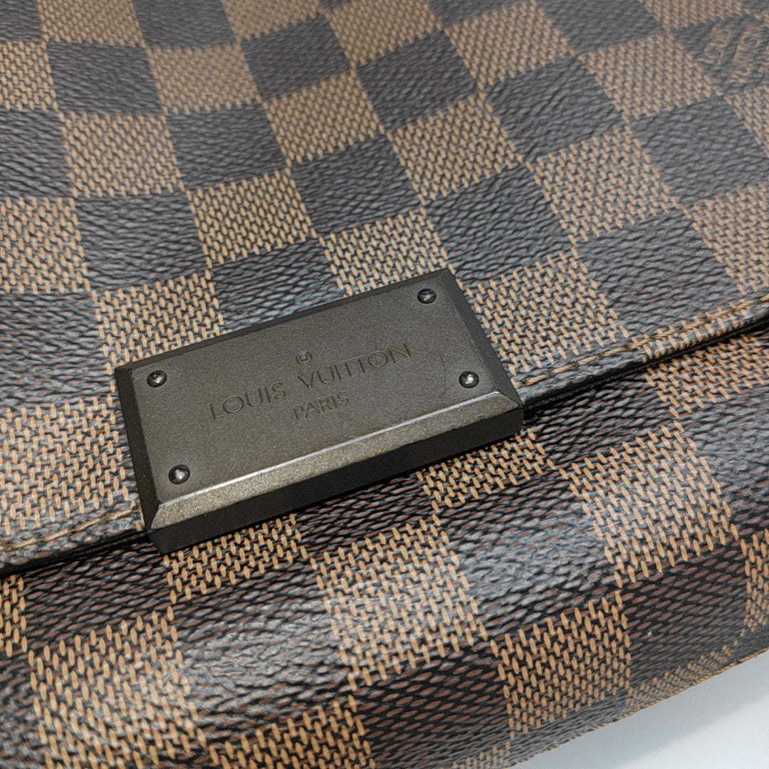 DISTRICT PM Damier Ebene Coated Canvas Brown