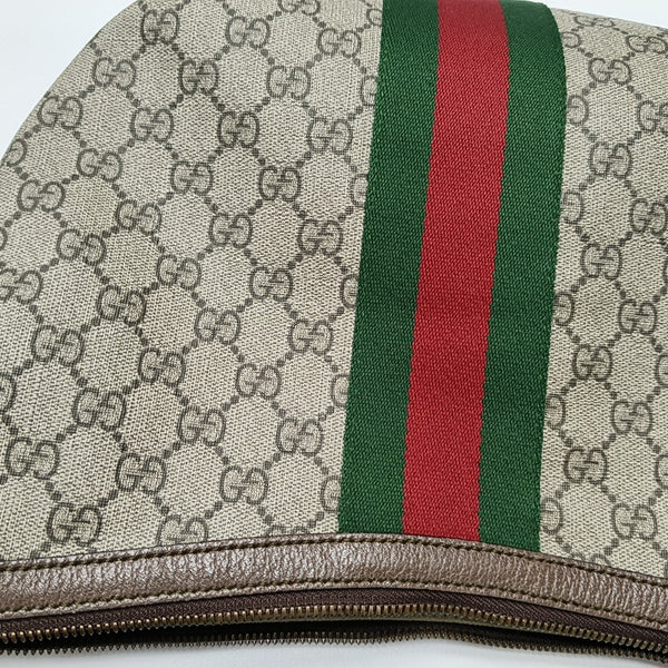 Ophidia Small Monogram Coated Canvas Beige
