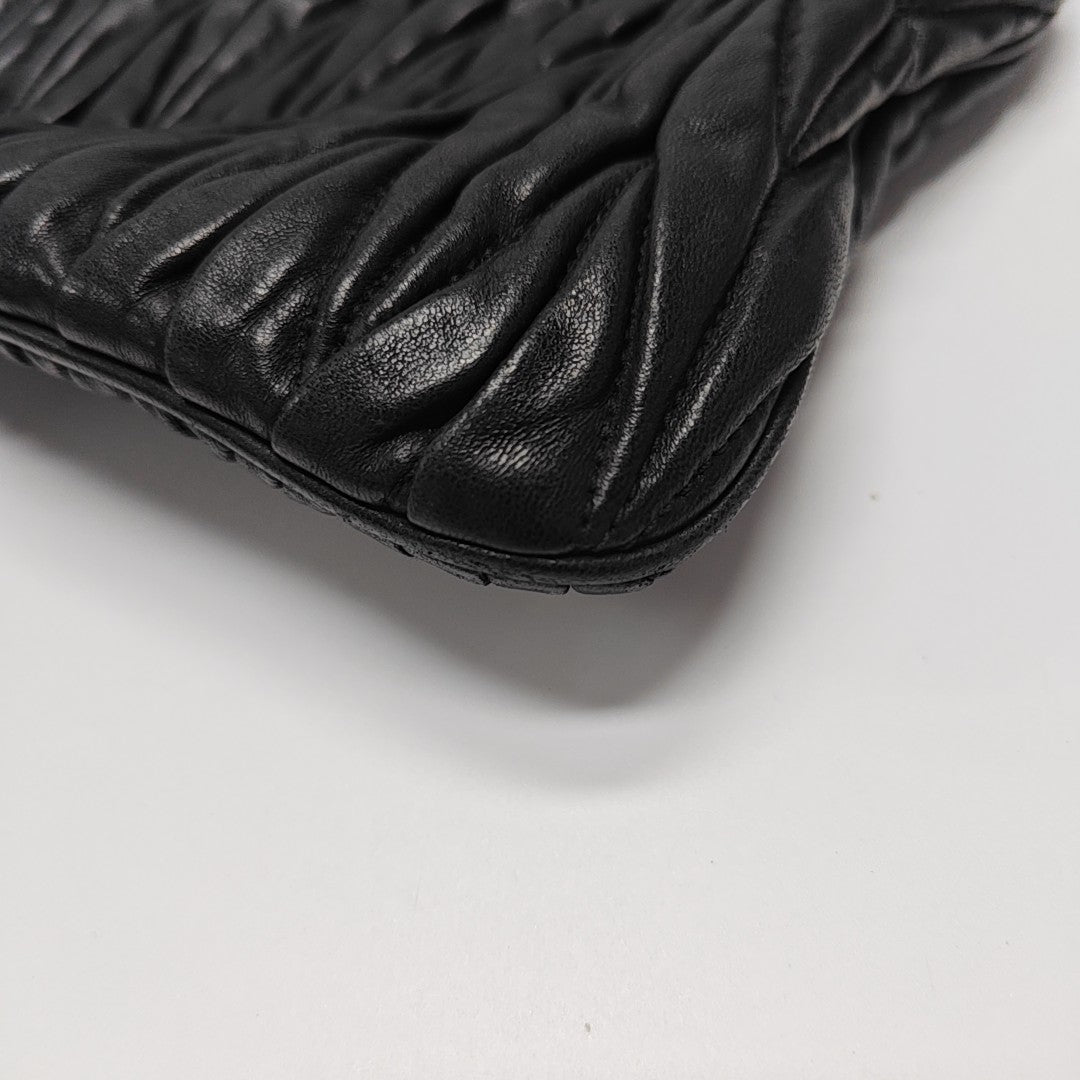 Lambskin Clutch Black