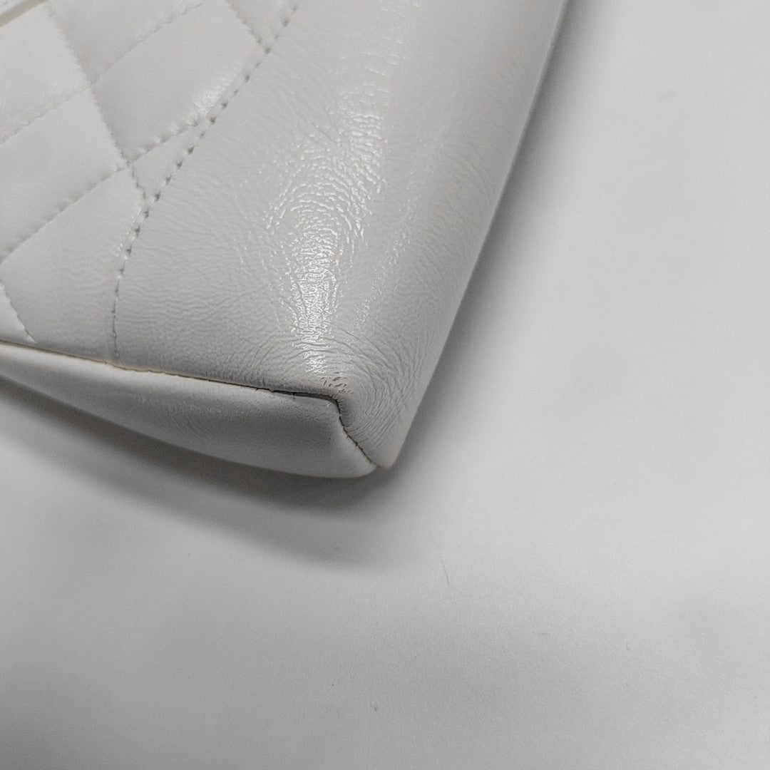 CHANEL 31 Mini Quilted Lambskin White