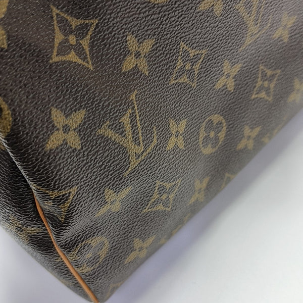 SPEEDY 25 Monogram Coated Canvas Brown