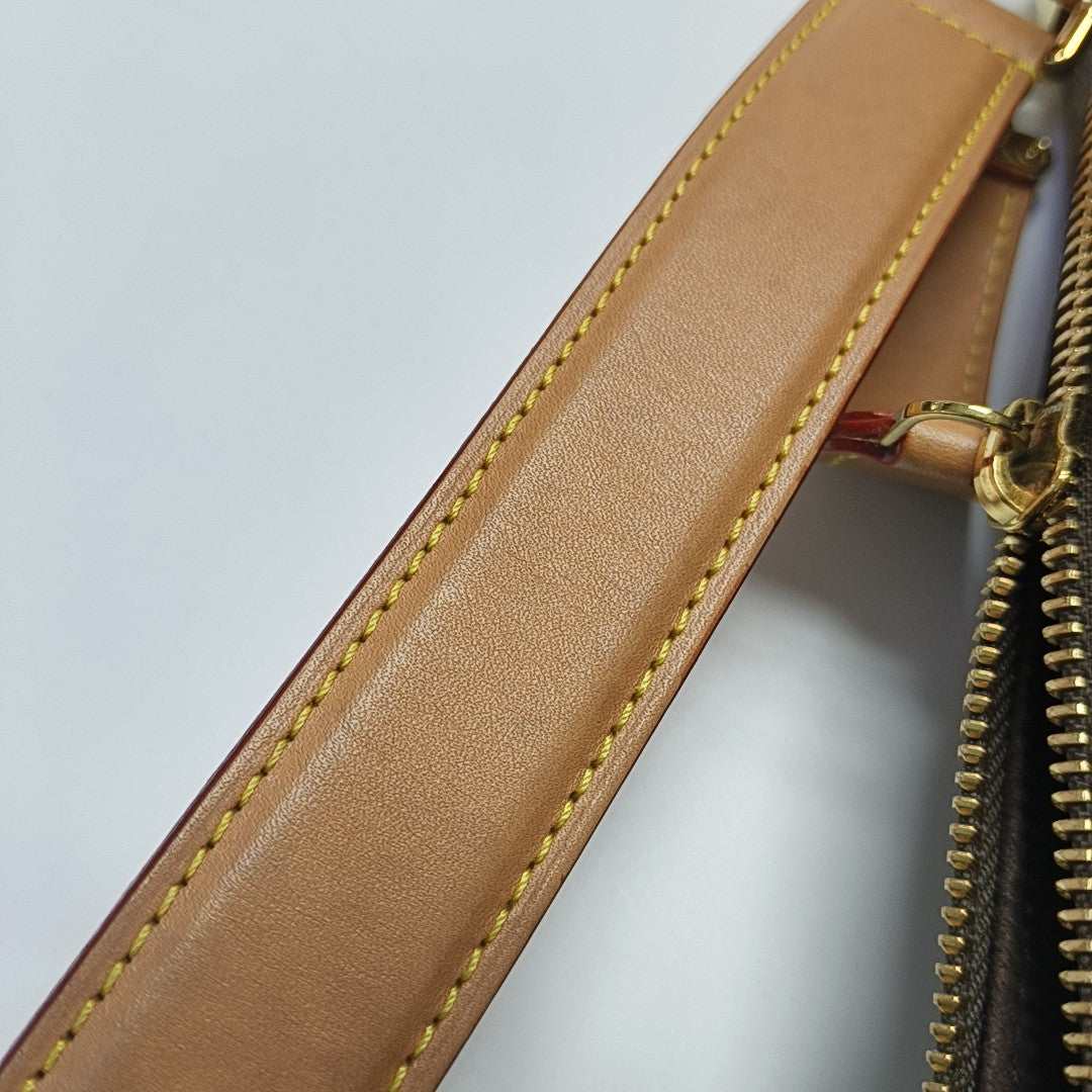 SIDE TRUNK MM Monogram Coated Canvas Brown