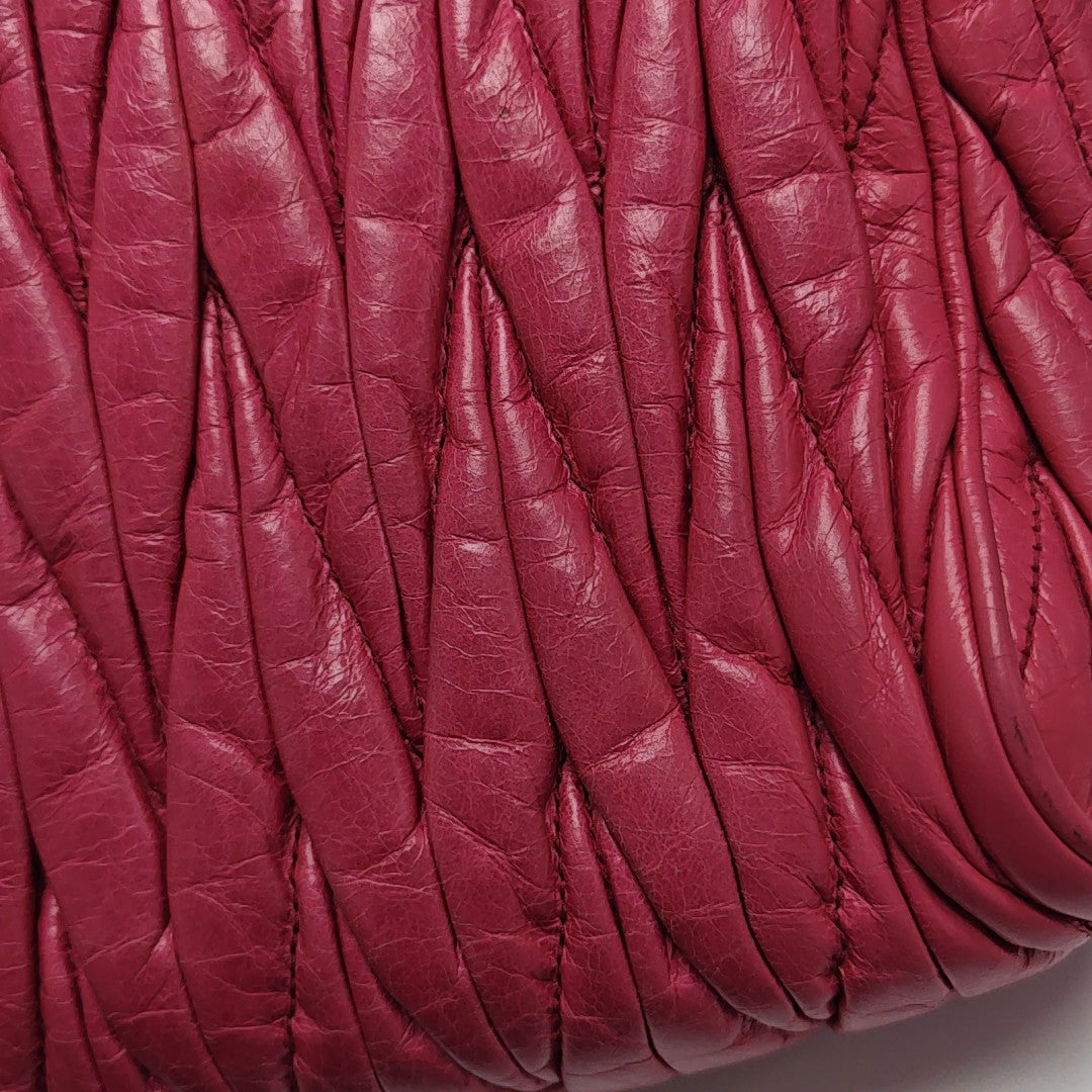 Matelassé Quilted Calfskin Pink