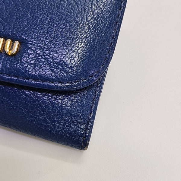 Calfskin Key Pouch Blue