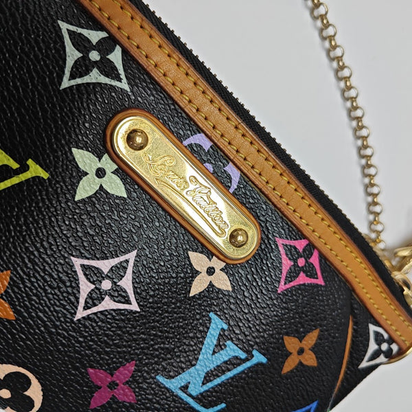 LV × TM VINTAGE MILLA Monogram Coated Canvas Black